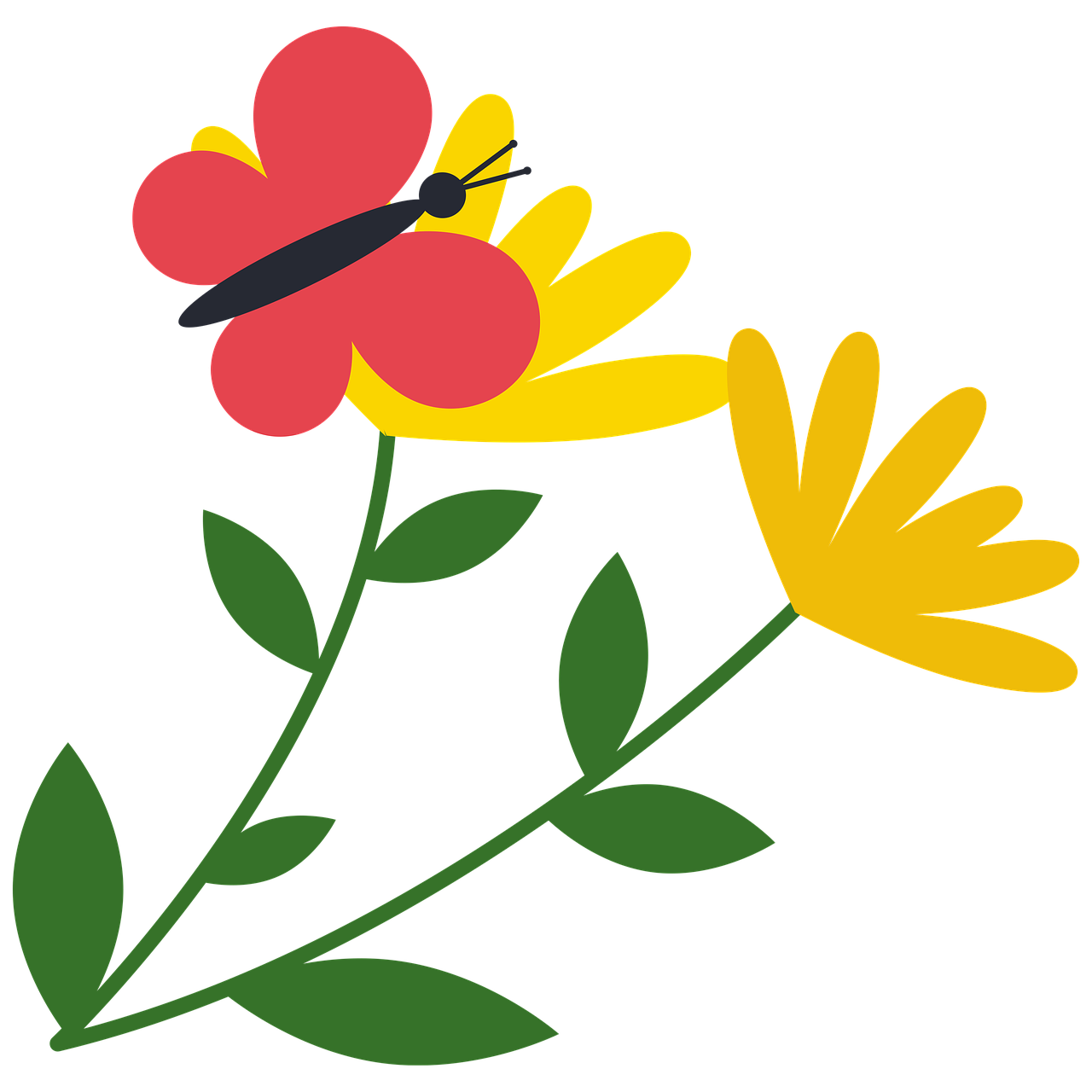 Red P Printable Red Butterfly Png - Free Transparent PNG Download
